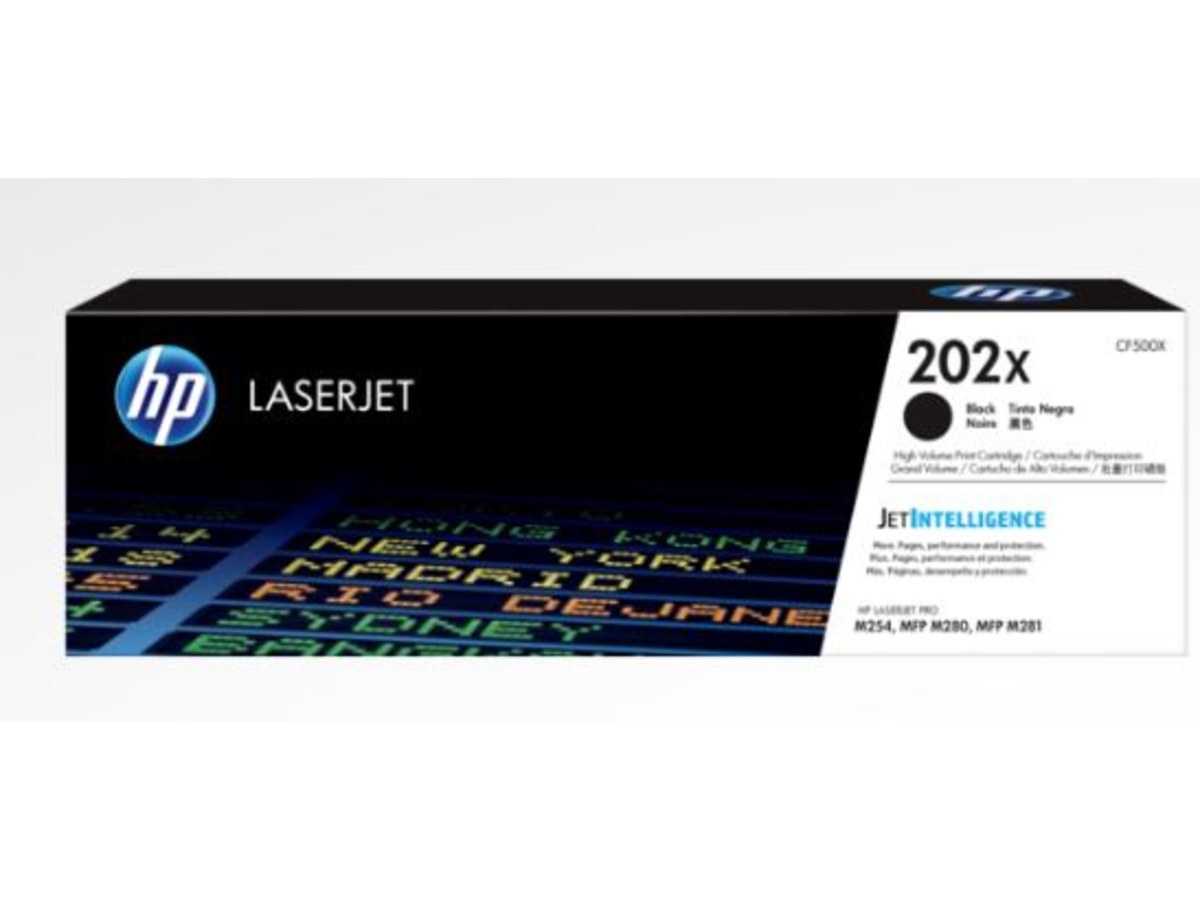 HP 202X 黑色高容量碳粉匣