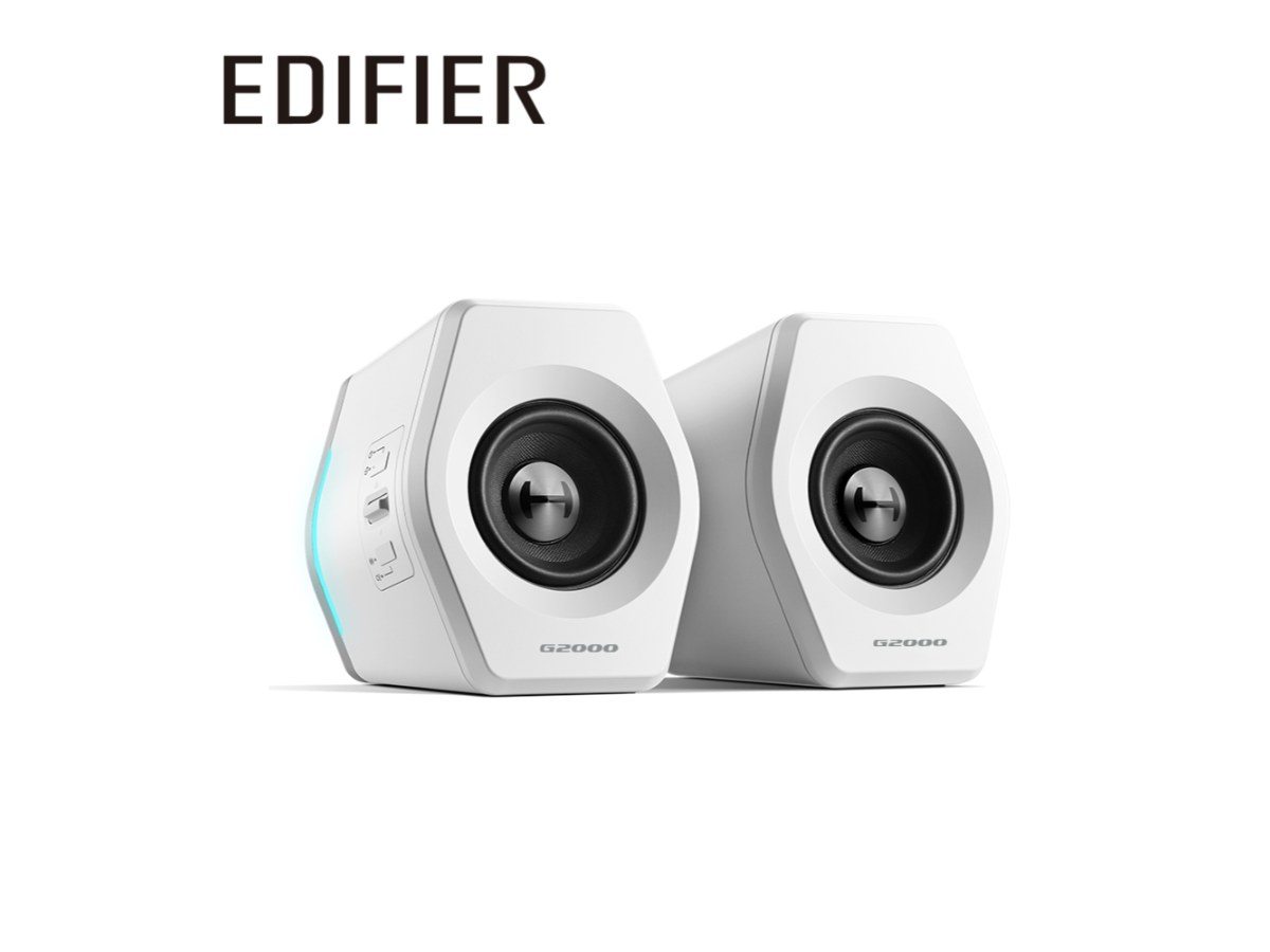 EDIFIER G2000 2.0電競遊戲喇叭(白色)
